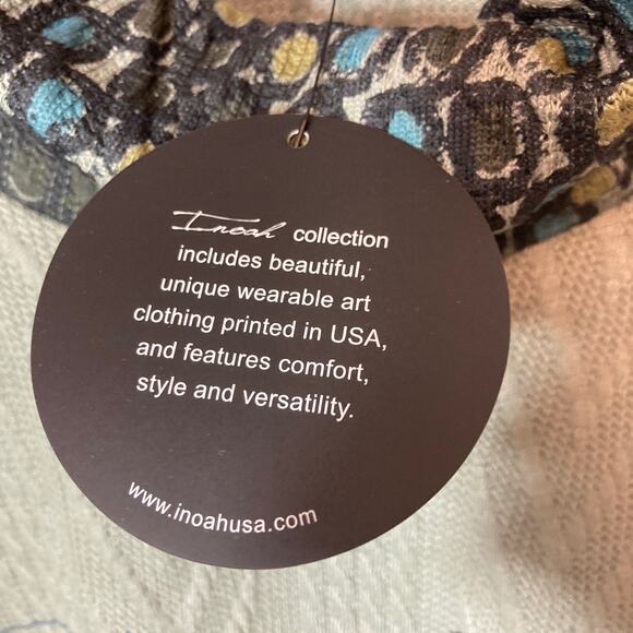 NWT Inoah Dog and Cat Pullover Cowl Neck Green Cable Knit Poncho Sweater Top - Picture 13 of 14